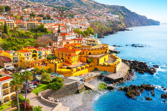 View of the capital of Madeira island Funchal, Portugal