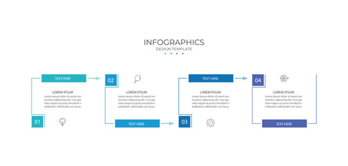 Vector Infographic label design template with icons and 4 options or steps. for your business data. Vector Illustration.