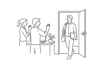 New Employee Welcome Office Greeting