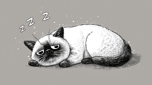 Cute cat face background illustration