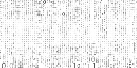 Stream binary code. Binary code matrix. Background on screen from numbers 0 and 1. Computer matrix. Numbers on screen. Binary code. Graphic data, decryption, algorithm, encryption element.