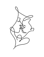 Mother holding sleeping child