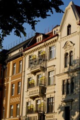 Restored historical German buildings in Kaliningrad