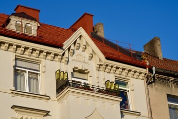 Restored historical German buildings in Kaliningrad