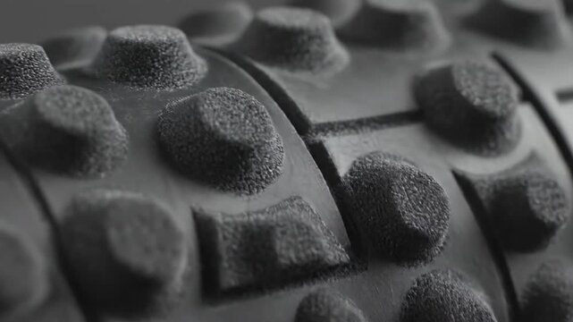 Tire Tread Pattern Closeup Black and White.