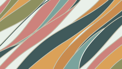Obraz premium Abstract Wavy Lines in Earthy Tones for Modern Design.
