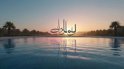 A majestic sailing boat glides through the calm sea at sunset as the sun dips below the horizon, casting a golden silhouette of the yacht against a dusk sky filled with clouds