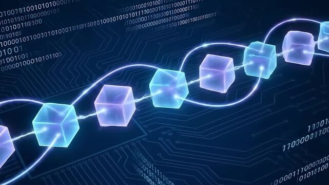 Luminous Blockchain Network with Rotating Blocks