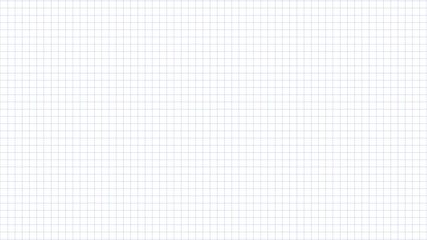 Seamless graph paper grid background with blue square lines on white, minimalist math notebook pattern, engineering and school worksheet texture