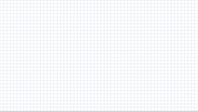 Seamless graph paper grid background with blue square lines on white, minimalist math notebook pattern, engineering and school worksheet texture