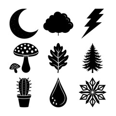 natural vector art icon illustration.