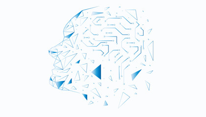 Conceptual technology illustration of artificial intelligence