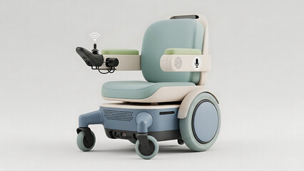 Compact self-controlled AI-powered wheelchair designed for indoor environments