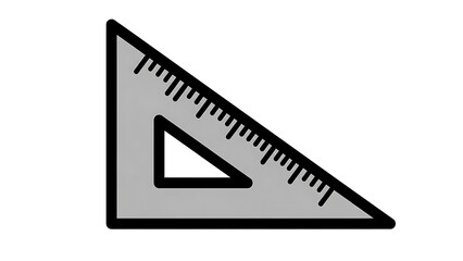 Set Square Ruler Measurement Tool Illustration.