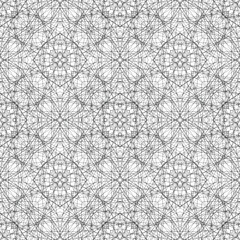 seamless creative pattern, ornament, modern black lines background, fashion print, original vector decoration