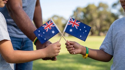 Man and woman holding French flag together