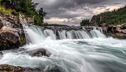 Obraz premium waterfall in the forest