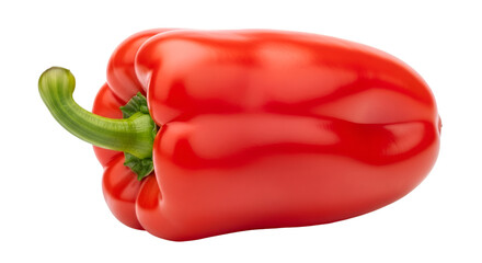 Vibrant Red Bell Pepper with Green Stem red pepper