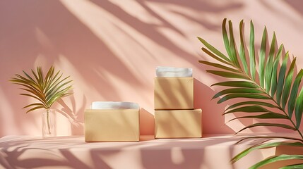 Tropical-inspired decorative boxes