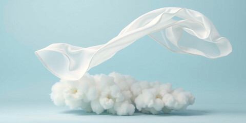 close up of white rabbit ears