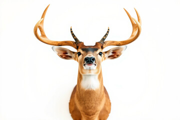 deer isolated on white background