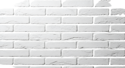 White Brick Wall Texture with Rough Edges background