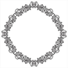 Luxury Victorian Floral Frame Design