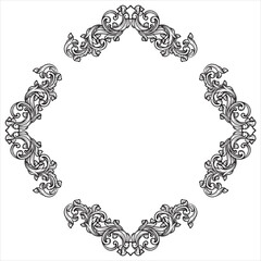 Antique Royal Frame with Baroque Ornament