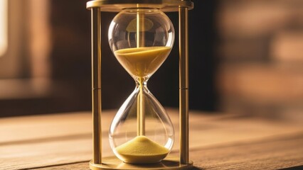 Timeless moment captured in an hourglass