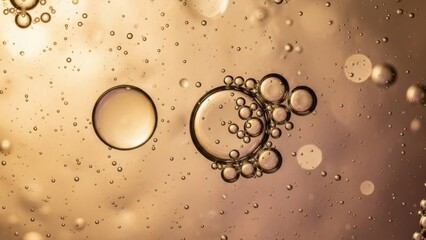 Abstract bubbles in liquid