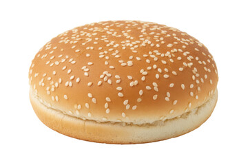 Fresh Sesame Seeded Burger Bun on a Toned Surface Ready for Delicious Fillings