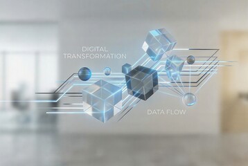 Digital transformation data flow cubes