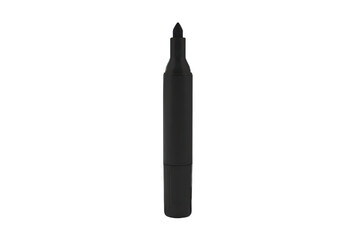 Fototapeta premium Minimalist representation of a dark gray pen against a simple and plain surface