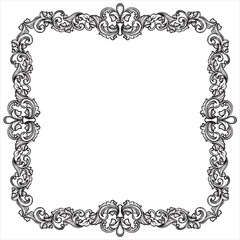 Royal Elegant Frame with Vintage Ornament