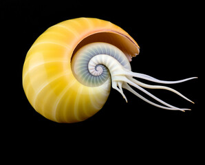 spiral nautilus shell