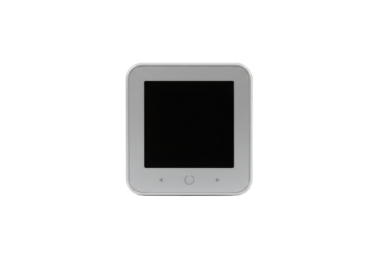 Modern interface display screen technology embedded in a metallic surface structure - Powered by Adobe