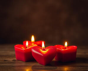 heart shaped candle