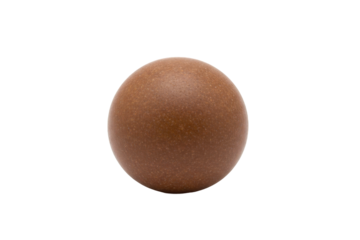 Spherical object with textured surface and subtle glowing effect on a monochromatic field