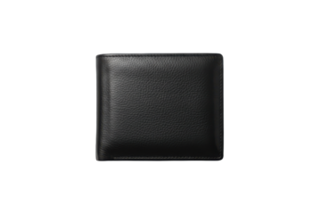 Sophisticated Leather Wallet Displayed on a Dark Surface, Ideal for Finance Concepts