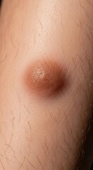 Fototapeta premium Skin lesion - A close-up view of a skin condition.