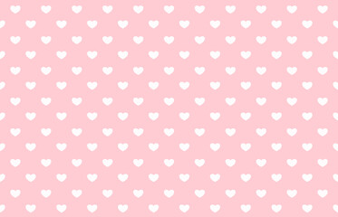 ピンクと白のハート柄の背景素材