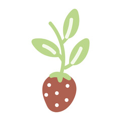 vector illustration of a strawberry