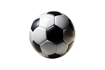 Fast Football Ball Action Shot Isolated PNG.