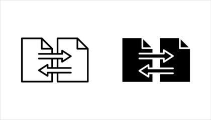 Fototapeta premium Merging linear icon set. Thin line vector illustration on white background
