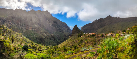 Masca Village Valley Mountain Landscape