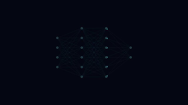Neural network with running signals between layers