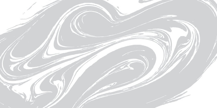 Elegant abstract background with gray and white fluid marbling pattern and swirls