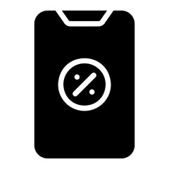 smartphone glyph icon
