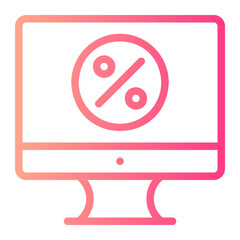 monitor gradient icon