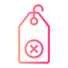 no sales gradient icon